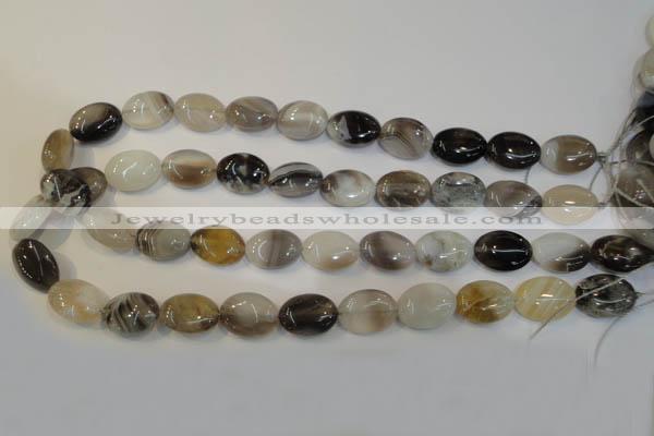 CAG2444 15.5 inches 13*18mm oval Chinese botswana agate beads