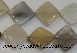 CAG2458 15.5 inches 16*16mm diamond Chinese botswana agate beads