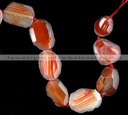 CAG332 rough agate nugget shape gemstone beads Wholesale