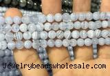 CAG3577 15.5 inches 6mm round blue lace agate beads wholesale