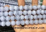 CAG3579 15.5 inches 10mm round blue lace agate beads wholesale