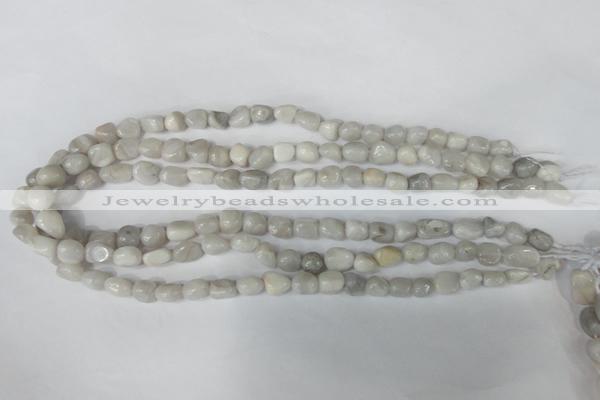 CAG3600 15.5 inches 8*10mm nuggets natural crazy lace agate beads