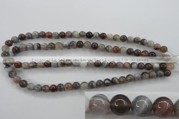 CAG3682 15.5 inches 8mm round botswana agate beads wholesale