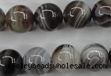 CAG3685 15.5 inches 14mm round botswana agate beads wholesale