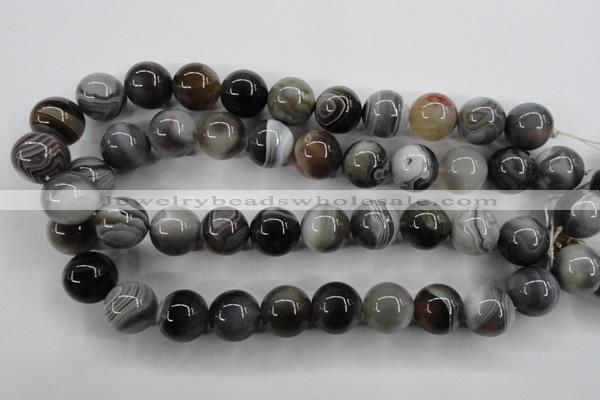 CAG3687 15.5 inches 18mm round botswana agate beads wholesale