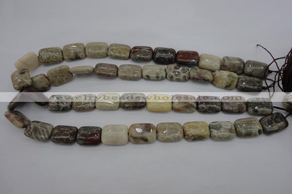 CAG3892 15.5 inches 13*18mm rectangle chrysanthemum agate beads