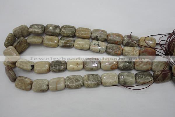 CAG3893 15.5 inches 15*20mm rectangle chrysanthemum agate beads