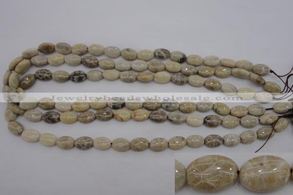 CAG3901 15.5 inches 8*12mm oval chrysanthemum agate beads