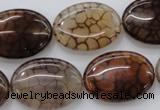 CAG4073 15.5 inches 18*25mm oval dragon veins agate beads