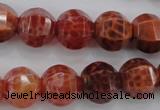 CAG4171 15.5 inches 14mm pumpkin natural fire agate beads