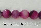 CAG418 15.5 inches 14mm faceted round agate beads Wholesale