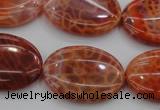 CAG4217 15.5 inches 22*30mm oval natural fire agate beads