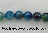 CAG423 15.5 inches 12mm round blue agate beads Wholesale