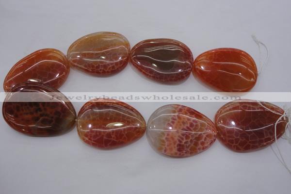 CAG4234 15.5 inches 35*48mm - 37*53mm freeform natural fire agate beads