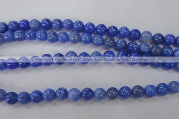 CAG4302 15.5 inches 8mm round dyed blue fire agate beads