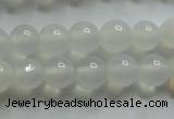 CAG4340 15.5 inches 4mm round white agate beads wholesale