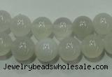 CAG4342 15.5 inches 8mm round white agate beads wholesale