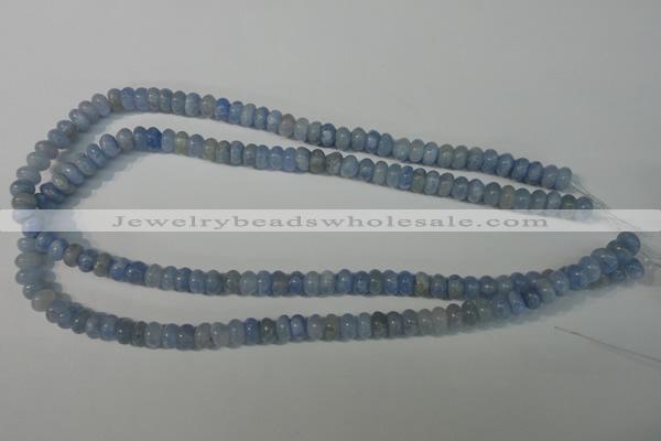 CAG4371 15.5 inches 5*8mm rondelle dyed blue lace agate beads