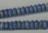 CAG4372 15.5 inches 5*10mm rondelle dyed blue lace agate beads