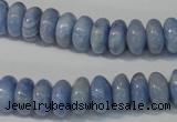 CAG4373 15.5 inches 6*12mm rondelle dyed blue lace agate beads