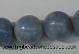 CAG4376 15.5 inches 18mm round dyed blue lace agate beads