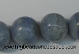 CAG4377 15.5 inches 20mm round dyed blue lace agate beads