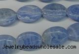 CAG4385 15.5 inches 13*18mm oval dyed blue lace agate beads