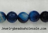 CAG439 15.5 inches 10mm faceted round agate beads wholesale