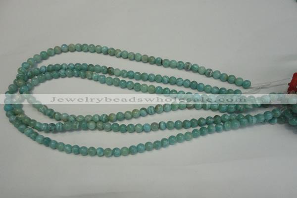 CAG4401 15.5 inches 6mm round dyed blue lace agate beads