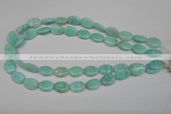 CAG4414 15.5 inches 13*18mm oval dyed blue lace agate beads