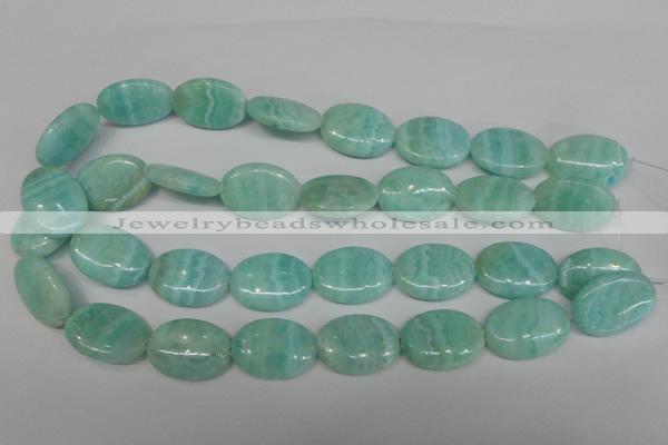 CAG4415 15.5 inches 18*25mm oval dyed blue lace agate beads