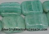 CAG4417 15.5 inches 18*25mm rectangle dyed blue lace agate beads