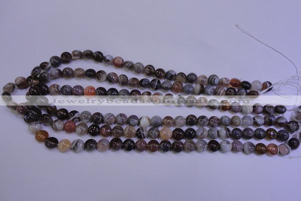 CAG4440 15.5 inches 8mm flat round botswana agate beads wholesale