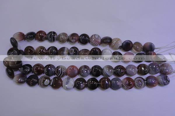 CAG4443 15.5 inches 14mm flat round botswana agate beads wholesale