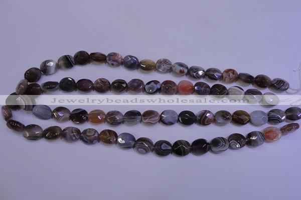 CAG4461 15.5 inches 10*12mm faceted oval botswana agate beads