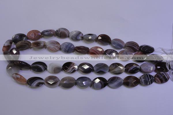 CAG4464 15.5 inches 13*18mm faceted oval botswana agate beads