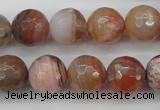 CAG4473 15.5 inches 10mm faceted round pink botswana agate beads