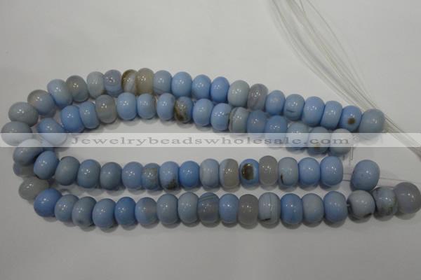 CAG4591 15.5 inches 10*14mm rondelle agate beads wholesale