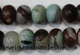 CAG4592 15.5 inches 10*14mm rondelle agate beads wholesale