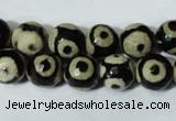 CAG4680 15.5 inches 10mm faceted round tibetan agate beads wholesale