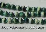 CAG4694 15.5 inches 6mm faceted round tibetan agate beads wholesale