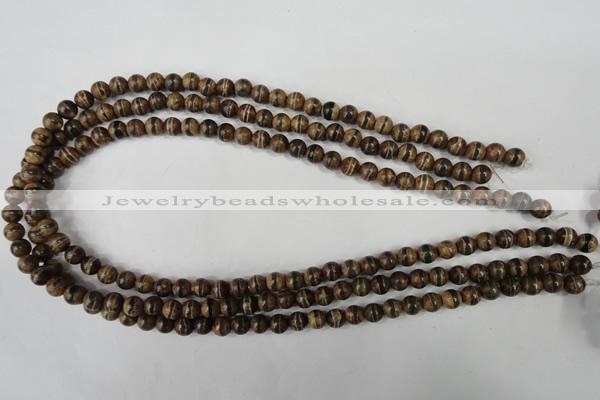 CAG4740 15 inches 6mm round tibetan agate beads wholesale