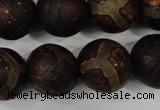 CAG4768 15 inches 16mm round tibetan agate beads wholesale