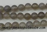 CAG4771 15 inches 8mm round grey agate beads wholesale