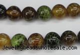 CAG4833 15 inches 10mm round dragon veins agate beads wholesale