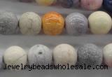 CAG4925 15.5 inches 12mm round dyed white agate beads