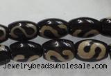 CAG5081 15.5 inches 8*12mm drum tibetan agate beads wholesale