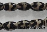 CAG5086 15.5 inches 8*12mm drum tibetan agate beads wholesale