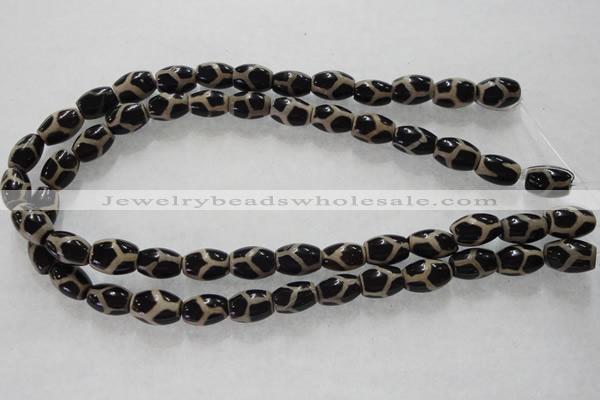 CAG5087 15.5 inches 8*12mm drum tibetan agate beads wholesale