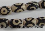 CAG5090 15.5 inches 8*12mm drum tibetan agate beads wholesale